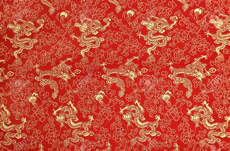 Red and Gold Chinese Fabric 